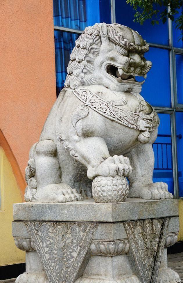 石狮子 中国古文化 门神