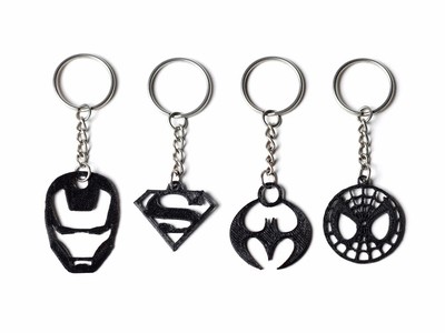 超级英雄钥匙链