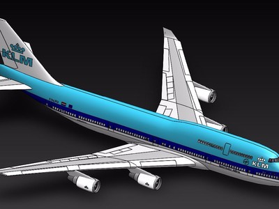 波音747-400客机