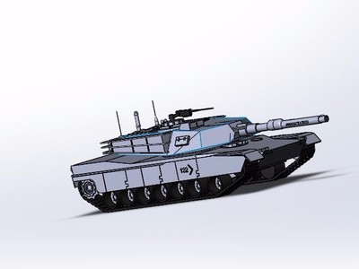美国m1a6坦克全仿真模型
